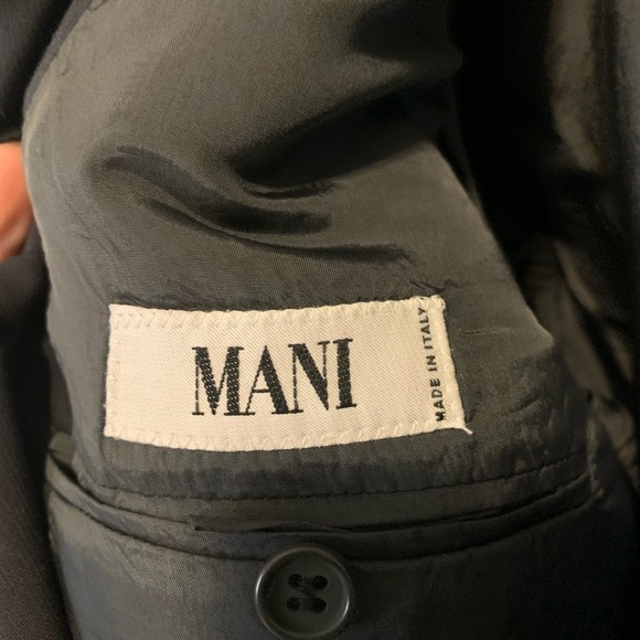 Mani by Giorgio Armani x Harry Rosen Navy Blue Blazer Jacket - Picture 3 of 16